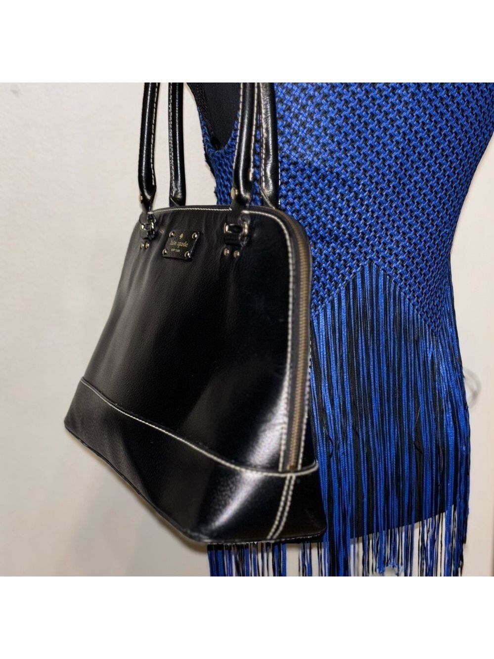 Kate Spade Authentic NY Wellesley Black Leather Shoulder Bag excellent condition - Picture 7 of 14